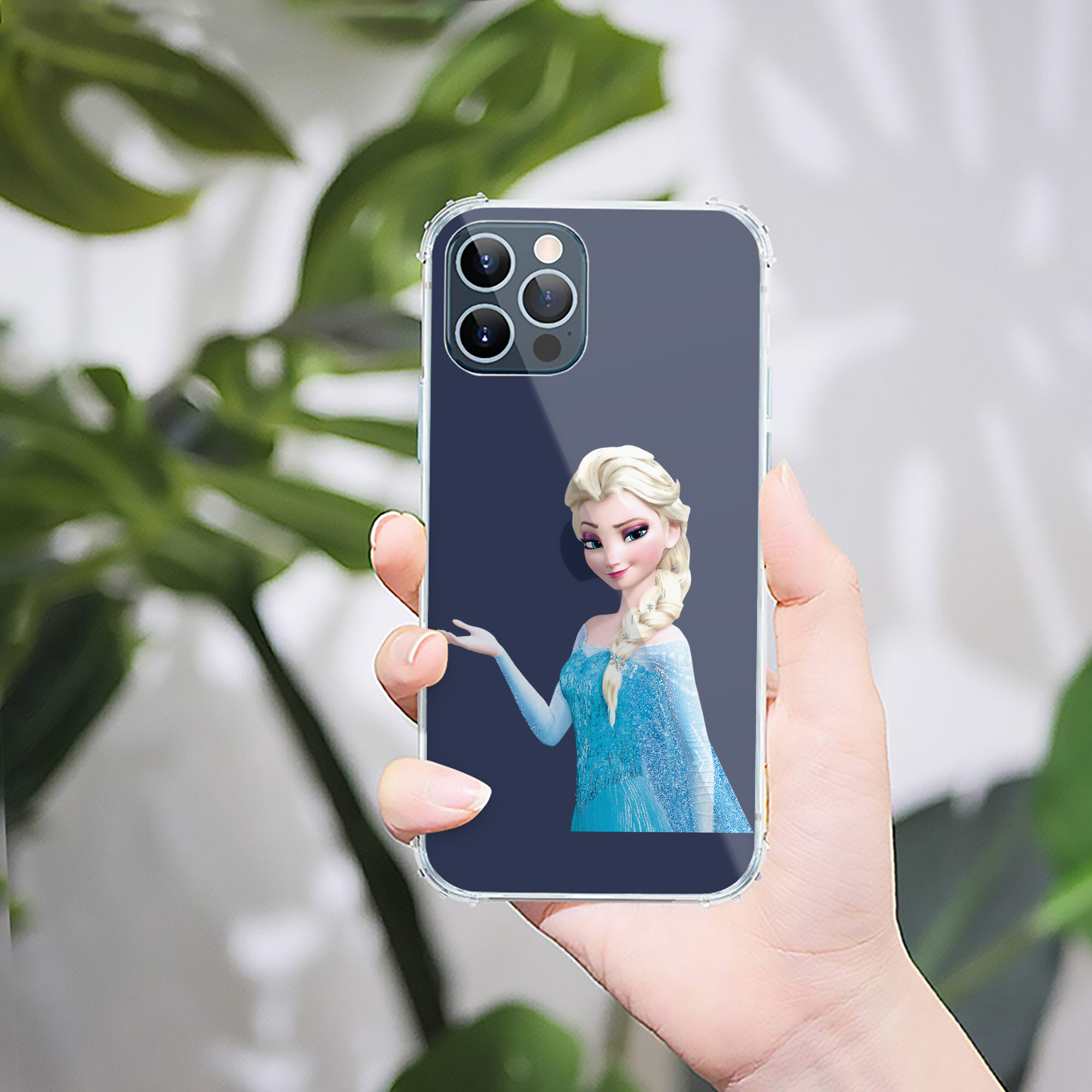 （画像用） アナと雪の女王 アンナ エルサ Frozen Anna Elsa 【iPhone 12シリーズ対応】透明スマホケース（クリアソフトケース）